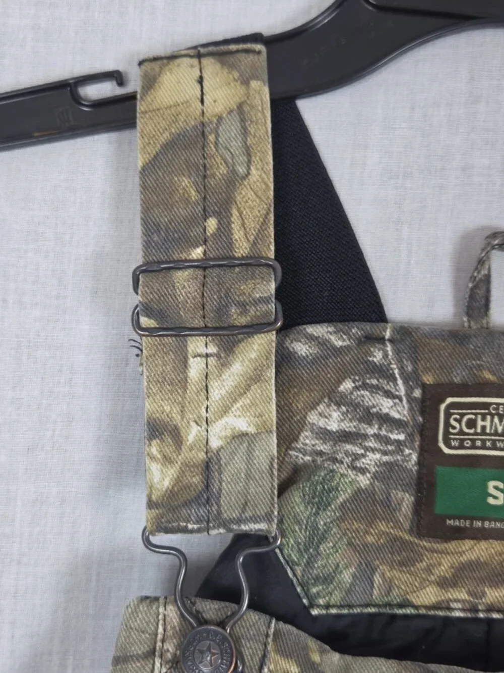C.E. Schmidt Insulated Bib Overalls Youth S 6-8 Camo Hunting Workwear Coveralls
